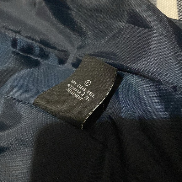 Striped Navy and White Women's Blazer - Picture 15 of 16